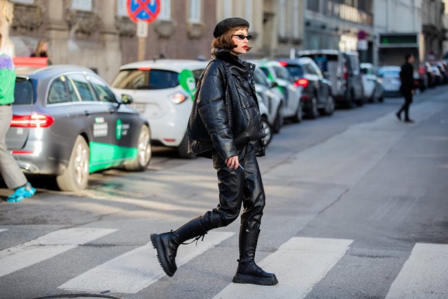 Streetstyle: с чем носить черный пуховик этой зимой - «Уличный стиль»