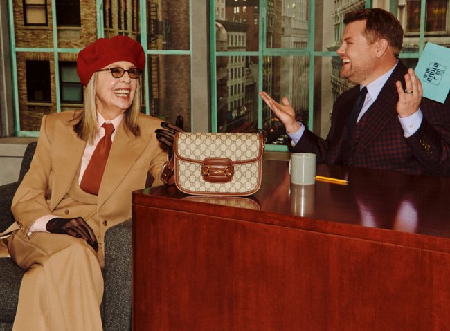 Дайан Китон, Дакота Джонсон и Гарри Стайлс в новой рекламной кампании Gucci Beloved - «Модные бренды»